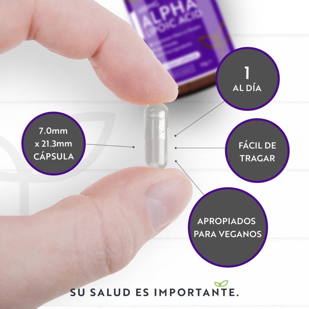 Dosis de Ácido alfa lipoico Nutravita