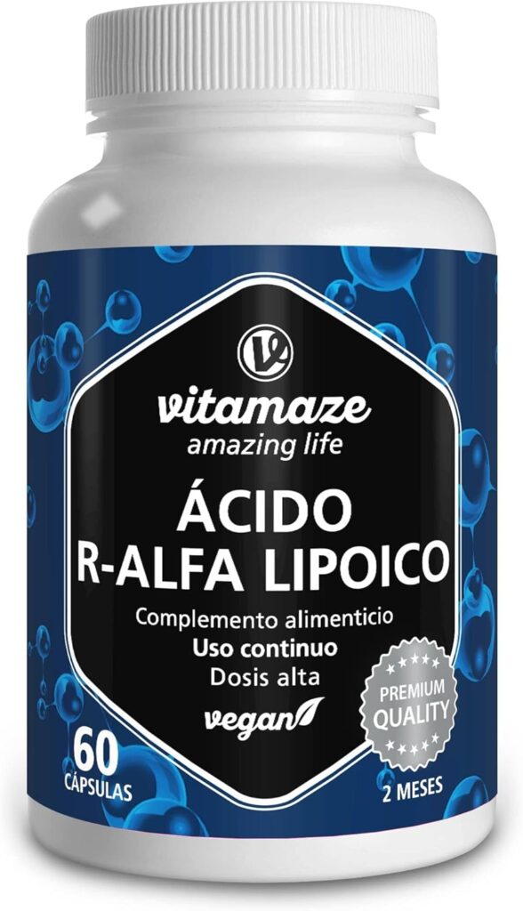 Ácido alfa lipoico Vitamaze envase