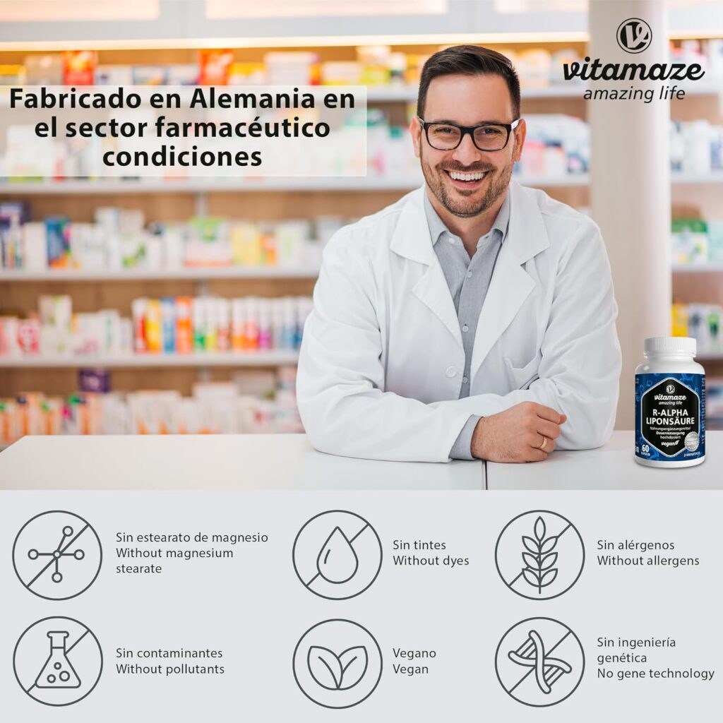 alfa lipoico Vitamaze características